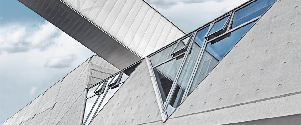 Beispiel für Betonelemente für den Hochbau, Langbau